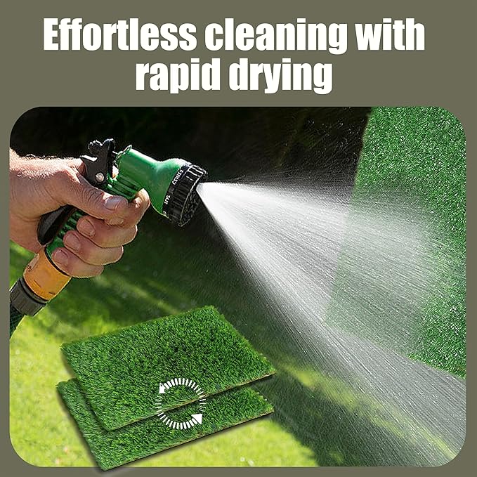 2026 Pheromone Washable Artificial Grass Dog Potty Pad - Fake Grass Pee Pad,Reusable Indoor/Outdoor Puppy Training Mat for Dogs & Small Pets18.5x14 2Pack