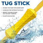 Playology Hound2O Dog Toys | Floating Tug Stick for Tug of War | Yellow Outdoor Toy - Easy to Clean and Made from Non Toxic Materials