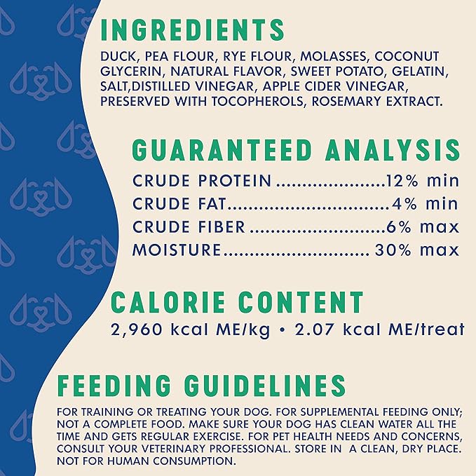 Finley's Soft Chew Dog Treat Training Bites Treats for Dogs Made in USA | Duck Recipe | All-Natural Protein Wheat Free Dog Treats | Healthy Dog Treat Bags | No Preservatives, 16 Ounce (Pack of 6)