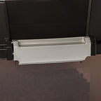 IRIS USA Elevated Dog Bowls, 15" H Raised Bowl for Large Dogs, Airtight Pet Food Storage Holds Up to 47 Lbs, 2 Removable 64 oz Stainless Steel Bowls, at Home or Camping, Smoke/Black