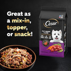 Cesar Simply Crafted Beef, Chicken, Purple Potatoes, Peas & Carrots Wet Dog Food Complement, 8.82 oz. Pouch (6 Count, Pack of 2)