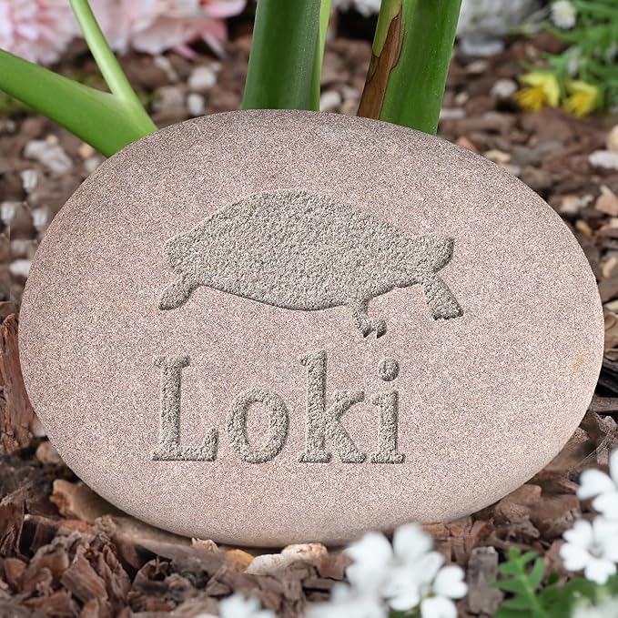 Turtle Memorial Stone | Personalized Tribute for Cherished Turtle | Heartfelt Engraved Turtle Keepsake | Turtle Loss Gift | Turtle Sympathy Gifts | Turtle Memorial Gift