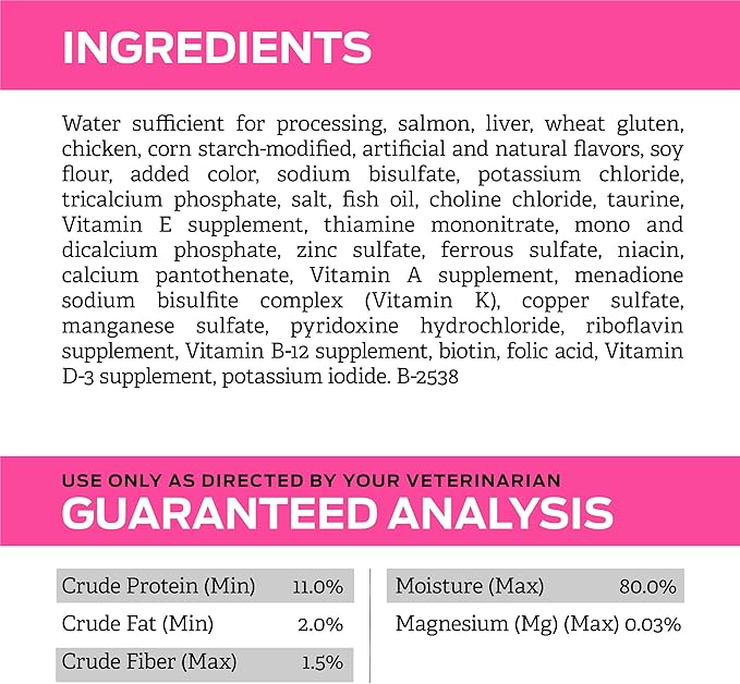 Pro Plan Veterinary Diets Purina UR Urinary St/Ox Savory Selects Feline Formula Salmon Recipe in Sauce Wet Cat Food - (Pack of 24) 5.5 oz. Cans