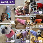 cyeollo Fleece Dog Sweater Vest, Reflective Dog Sweatshirt Pullover Jacket for Small Medium Large Dogs Clothes Boy Girl Pets Warm Pet Clothes, Orange & Red XL