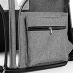 Cat Carriers Dog Carrier Pet for Small Medium Cats Dogs Puppies up to 25 Lbs, TSA Airline Approved Soft Sided, Collapsible Travel Puppy - Black Grey (M: 13" LX11.4 WX17.3 H, Black)