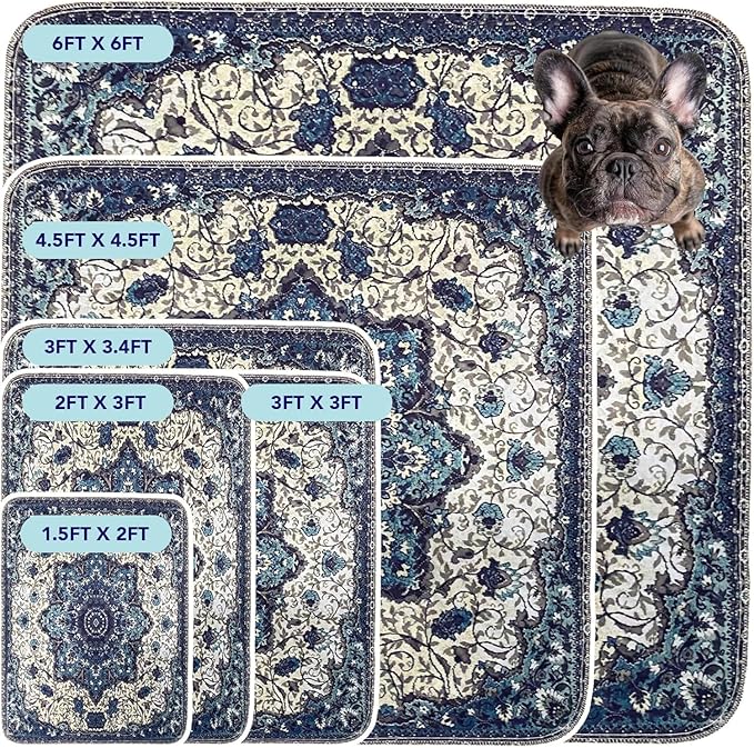 PUPIBOO Washable Pee Pads for Dogs and Cats - Super Absorbent Reusable Puppy Training Pads - 100% Waterproof, Leak-Proof & Non-Slip Whelping Pads for Pet Housebreaking