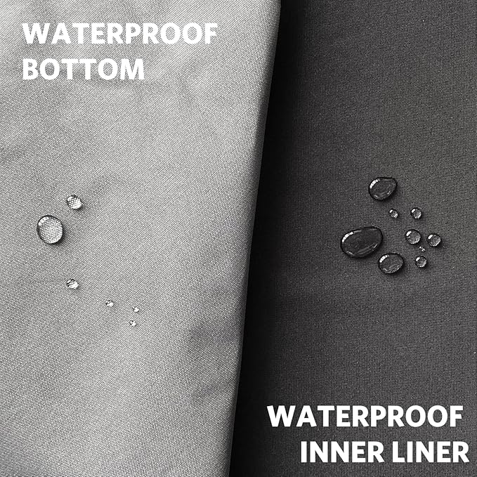 Orthopedic Foam Heated Pet Bed, Auto Temperature Control, Waterproof, Chew Resistant Cord, for Dogs/Cats (Medium, Black)