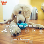 WEST PAW Zogoflex Tux Treat Dispensing Dog Chew Toy – Interactive Chewing Toy for Dogs – Dog Games for Aggressive Chewers, Fetch, Catch – Holds Kibble, Treats, Small 4", Granny Smith