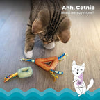 Catstages Catnip Dental Chew – Interactive Chew Toy for Cats with Crinkle Sounds and Textures for Teeth Cleaning, Multicolored