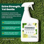 Tickshield Extra-Strength Bug Spray | Our Original Formula with an Extra Kick | for People, Gear, & Animals Over 20 Lbs (Pint)