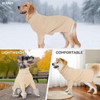 cyeollo 4XL Dog Sweater,Pullover Turtleneck for Large Dogs Classic Knitwear Fall Winter Cold Weather Dog Clothes Warm Pet Apparel Large Big Dogs Sweaters Male&Female, Beige XXXXL