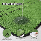 Qeils Reusable Dog Pee Pads, 2 Pack Super Absorbent & Leakproof Washable Puppy Pads with Soft Green Top Layer, for Potty Training, Crates, Couch, Car Seats & Pet Beds, 36"x 36"