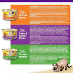 Wellness Complete Health Pate Adult Wet Cat Food, Natural, Protein-Rich, Grain Free, 3 Ounce, 12 Pack, (Chicken & Turkey Favorites Variety Pack)
