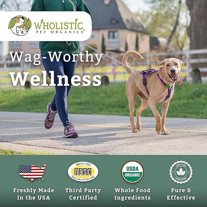 Wholistic Pet Organics Canine Complete - Dog Multivitamin Powder - 2 Lb - Daily Dog Vitamins and Supplements for Homemade Food - Immune System, Skin, Coat & Overall Health - Small and Large Breed