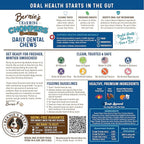 Bernie's Charming Chompers - Daily Dental Chews for Dogs 50-100 Lbs. - 24 Count - Cleans Teeth, Freshens Breath, + Boosts Oral-Gut Microbiome. Easy to Digest, Supports Healthy Digestion Naturally