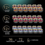 Sheba Perfect Portions Wet Cat Food Pate Savory Chicken Entree, Tender Beef Entree, and Tender Whitefish and Tuna Entree, 2.6 oz. Twin-Pack Trays (36 Count, 72 Servings)