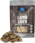 Freeze Dried Dog and Cat Treats, Lamb Liver, All Natural Single Ingredient Freeze-Dried Dog Treat & Snacks, Made in USA, High Protein, Essential Nutrition of Raw Food, 8oz
