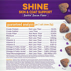 Wellness Barkin' Bacon Flavored Soft Chew Skin & Coat Supplements for Dogs, 45 Count