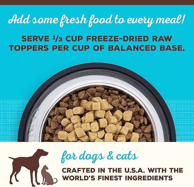 Primal Dog Food Toppers & Cat Food Toppers, Cupboard Cuts, Grain Free Meal Mixers with Probiotics, Raw Freeze Dried Dog Treats & Cat Treats, Great for Training (Fish, 18 oz)