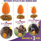 Chew King by Mammoth Premium Treat Dog Toy, Extremely Durable Natural Rubber Toy, Bacon Flavored Dog Treater, Orange X-Large