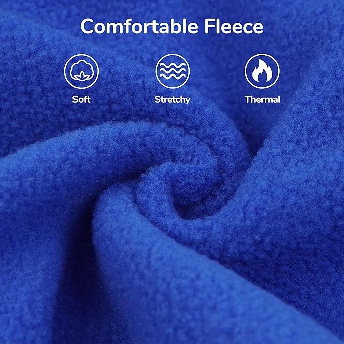 PUMYPOREITY Fleece Sphynx Cat Clothes, Warm Thick Cat Sweater, Soft Winter Coat for Hairless Cats, Cold Weather Pet Sweater for Dogs and Cats, Dark Blue, XL