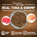 Dave's Pet Food Grain Free Wet Cat Food Gravy (Tuna & Shrimp Dinner in Gravy), Naturally Healthy Canned, Added Vitamins, 5.5 oz Cans (24 Pack)