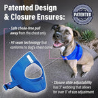 DOGGIE DESIGN American River Solid Ultra Choke-Free Dog Harness - Cobalt Blue (X-Large)