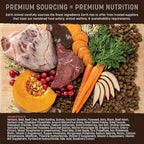 Earth Animal Wisdom Air Dried Dog Food | From The Land Recipe Premium Natural Dog Food | Venison, Beef, Bison | All Breeds & Ages | Made in The USA | 8 Pound Bag