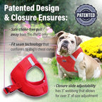 Doggie Design Dog Harness - No Choke Dog Harness, Dog Vest, Mesh Polyester, Pet Harness, Simple Step in and Go Design, Harness for Dog - Red, 2X/3X-Large