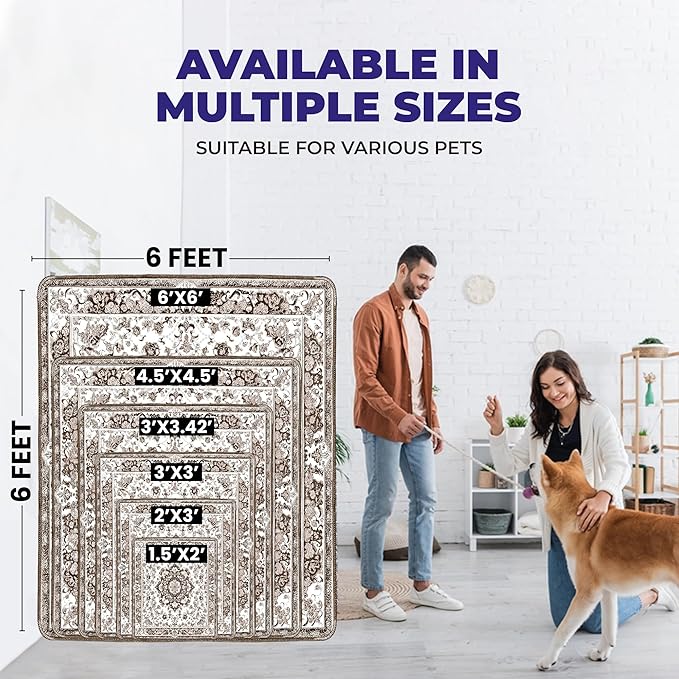 PUPIBOO Washable Pee Pads for Dogs and Cats - Super Absorbent Reusable Puppy Training Pads - 100% Waterproof, Leak-Proof & Non-Slip Whelping Pads for Pet Housebreaking