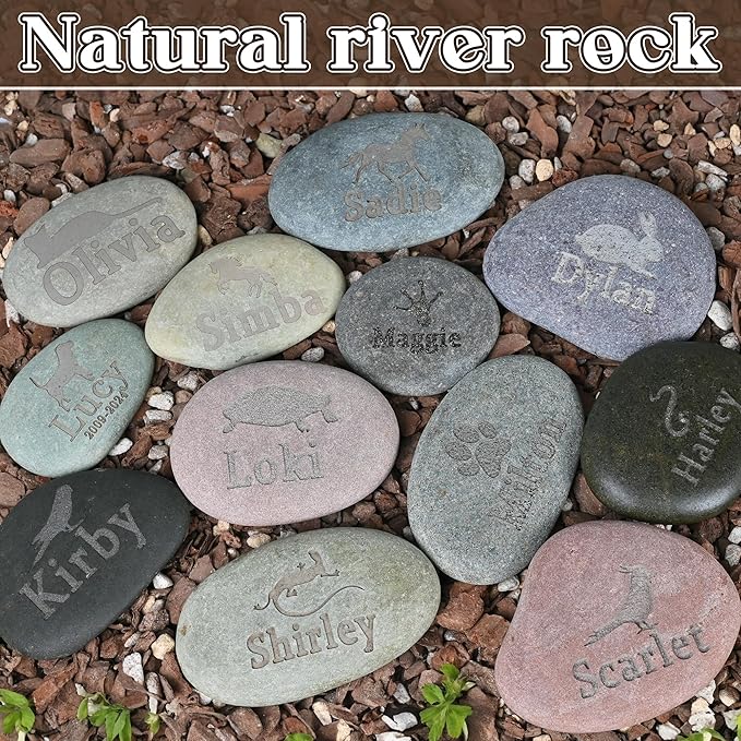 Rabbit Memorial Stone | Personalized Tribute for Cherished Rabbit | Heartfelt Engraved Rabbit Keepsake | Rabbit Loss Gift | Rabbit Sympathy Gifts | Rabbit Memorial Gift