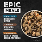 ORIJEN Epic Bites Freeze-Dried Dry Dog Food Original Recipe 6oz Bag