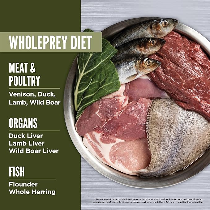 ORIJEN Grain Free High Protein Freeze Dried Dog Food & Topper Tundra Recipe 16oz Bag