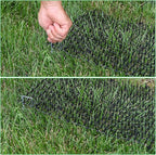 13Ft x 12 Inch Scat Mat for Cats, Cat Scat Mat with Spikes, Anti-Cats Deterrent Mat, Pet Repellent Mat, Cat Digging Stopper Prickle Strip for Indoor Outdoor Sofa Furniture with Garden Staples