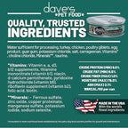 Dave's Pet Food Grain Free Wet Cat Food Gravy (Turkey & Giblets Dinner in Gravy), Made in USA Naturally Healthy Canned, Added Vitamins & Minerals, 5.5 oz Cans (24 Pack)