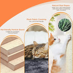 Yaheetech 57in Tall Cat Tree, Multi-Level Cat Tower W/Extended Platform, Padded Perch, Scratching Posts, Ball, for Indoor Large Cat Kitty as Pet Play House Activity Center