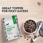 First Light Farms Freeze-Dried Dog Food Topper for Picky Eaters | High Protein Treat | Grain-Free Formula for All Breeds & Life Stages | Premium Wagyu Beef & Certified Humane | 6oz Bag