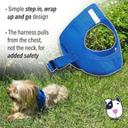 Doggie Design Dog Harness - No Choke Dog Harness, Dog Vest, Mesh Polyester, Pet Harness, Simple Step in and Go Design, Harness for Dog - Cobalt Blue, M