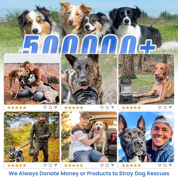 Dog Water Bottle Bowl Dispenser - 95OZ Large Dog Travel Water Bottle Portable with Pull-Out Travel Water Bowl for Dogs Camping Hiking Traveling Beach Park Accessories, Leak-Proof Pet Water Dispenser