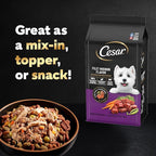 Cesar Simply Crafted Chicken, Carrots, Potatoes, & Peas Wet Dog Food Complement, 8.82 oz. Pouch (6 Count, Pack of 2)