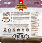 Primal Dog Food Toppers & Cat Food Toppers, Cupboard Cuts, Grain Free Meal Mixers with Probiotics, Raw Freeze Dried Dog Treats & Cat Treats, Great for Training (Turkey, 3.5 oz)