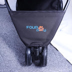 Full-Window pet Stroller 3 Wheels for Cats & Dogs, with Storage Basket,Cup Holder, Travel Puppy/Cats Stroller.