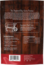 Freeze Dried Dog and Cat Treats, Beef Liver, All Natural Single Ingredient Freeze-Dried Dog Treat & Snacks, Made in USA, High Protein, Essential Nutrition of Raw Food, 8oz