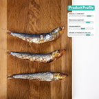 ALFIE'S TREATOS Sardines for Dogs & Cats (2.65 oz), Air-Dried Fish Dog Treats, Omega-3 Food Topper, Single Ingredient, Australian Wild-Caught, Freeze-Dried Alternative