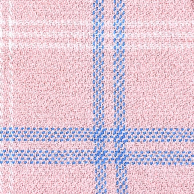 GAMUDA Small Dog Harness Collar and Leash Set, Step in No Chock No Pull Soft Mesh Adjustable Dog Vest Harnesses Plaid Reflective for Dogs Puppy Cats Kitten Rabbit (Pink, S)