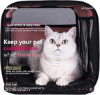 Easy Top Load Large Cat Carrier for Large and Medium Cats, Small Dogs. Easy to get cat in, Carry, Storage, Clean and Escape Proof, Pink