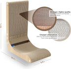 Paws NEST Cat Scratcher, 19.7 Inch L- Shaped Cat Scratch Post, Eco-Friendly for Indoor Cats, Includes Ball Toy & Premium Catnip, Non-Toxic, Easy Assembly