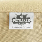 Cat House - Indoor Bed with Removable Foam Cushion - Pet Tent for Puppies, Rabbits, Guinea Pigs, Hedgehogs, and Other Small Animals by PETMAKER (Tan)