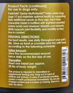 Senior Multivitamin for Dogs – 350 Chewable Tablets with MSM, Superoxide Dismutase