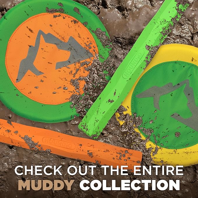 Playology Hound2O Dog Toys | Reflective Flyer Toy Frisbee for Dogs | Orange Outdoor Toy - Easy to Clean and Made from Non Toxic Materials